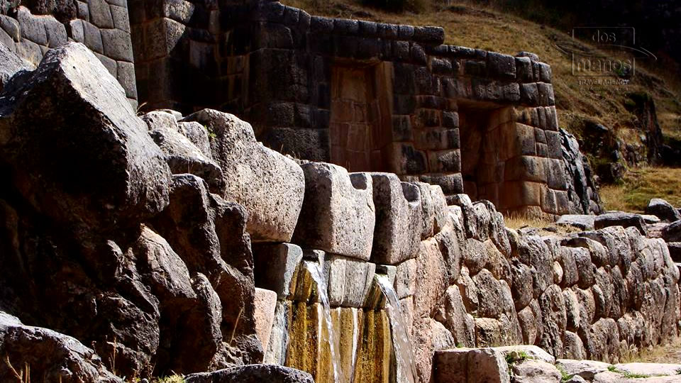 Tambomachay Inca ruïnes, dichtbij Cusco